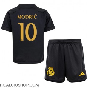 Real Madrid Luka Modric #10 Terza Maglia Bambino 2023-24 Manica Corta (+ Pantaloni corti)